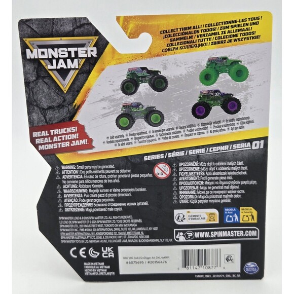 Spin Master Monster Jam Grave Digger 2025 Series 1 Purple 1:64 Diecast Truck - Picture 7 of 7